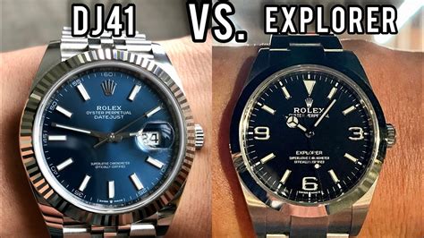 rolex explorer vs datejust 41|rolex datejust 41 wimbledon review.